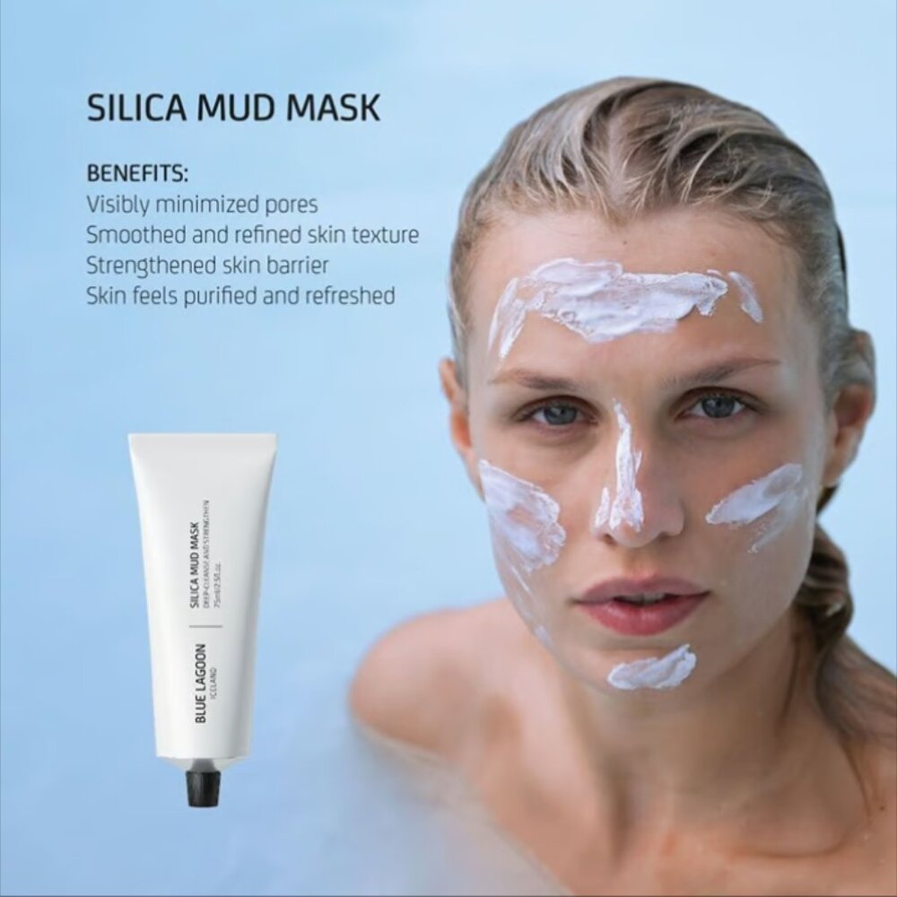 Blue Lagoon Silica Mud Mask 30 g-Face mask that deep-cleanses & strengthens skin